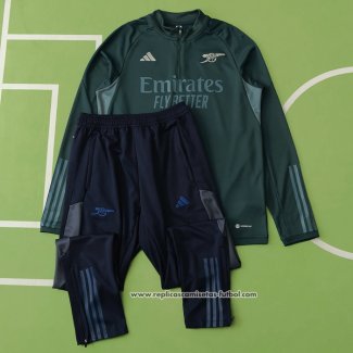 Chandal de Sudadera del Arsenal 2023 2024 Verde