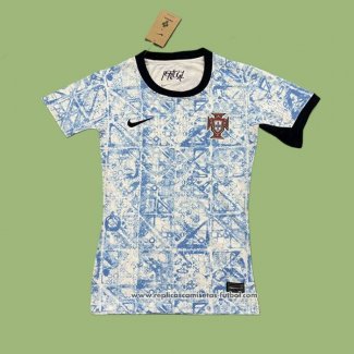 Segunda Camiseta Portugal Mujer 2024