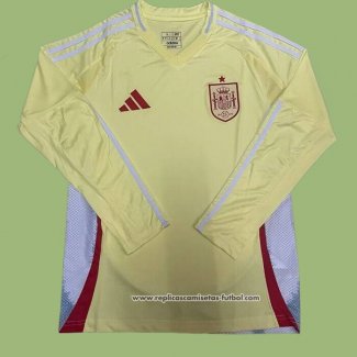 Segunda Camiseta Espana Manga Larga 2024