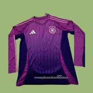 Segunda Camiseta Alemania Manga Larga 2024