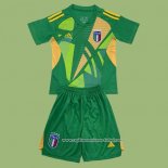Camiseta Italia Portero Nino 2024 2025 Verde