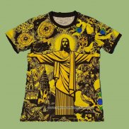 Camiseta Brasil Jesus 2024 2025 Amarillo